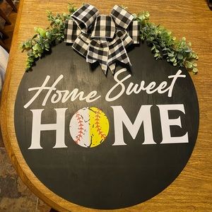 20 inch homemade sign.